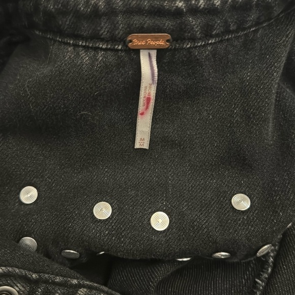 Free People Bennett Mini Dress / M / Black Wash - Picture 7 of 7